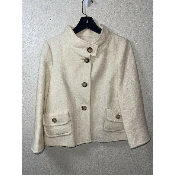 Saltaire Jackets & Blazers - SALTAIRE Blazer Over Coat Silk Virgin Wool Cotton